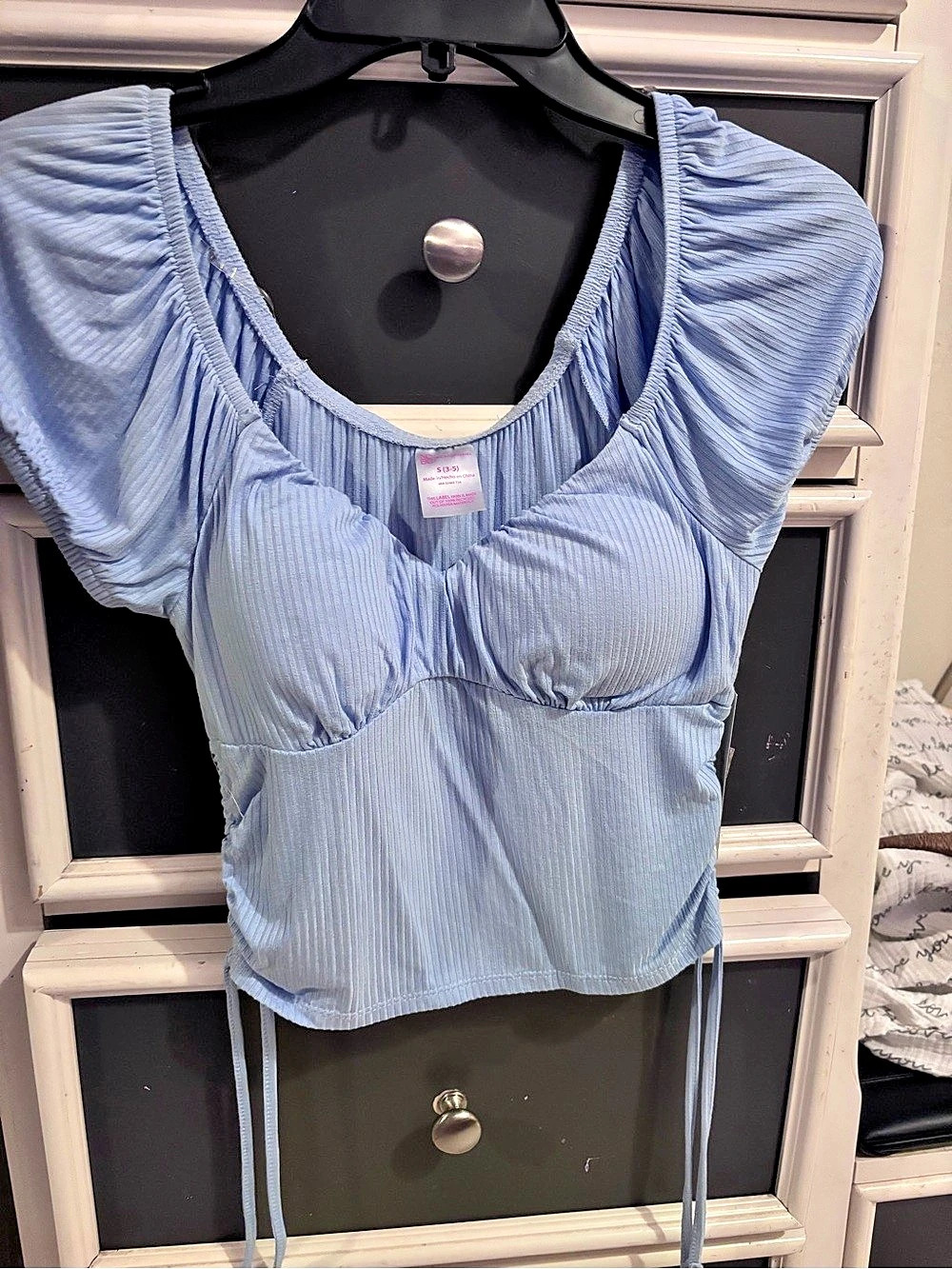No Boundaries Top in Blue Size Small